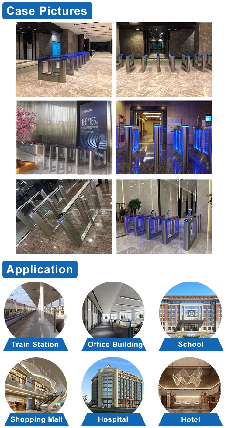 Speed Automatic Turnstile Swing Barrier Gate Access Control System