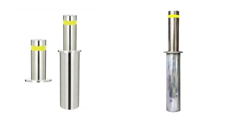 Semi Automatic Hydraulic Bollard Retractable Rising System Steel Bollards for Road Security